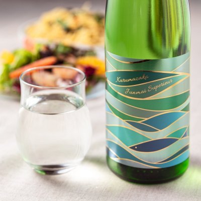 画像1: 【新酒】車坂＜風と波＞  特別純米(生)　720ml